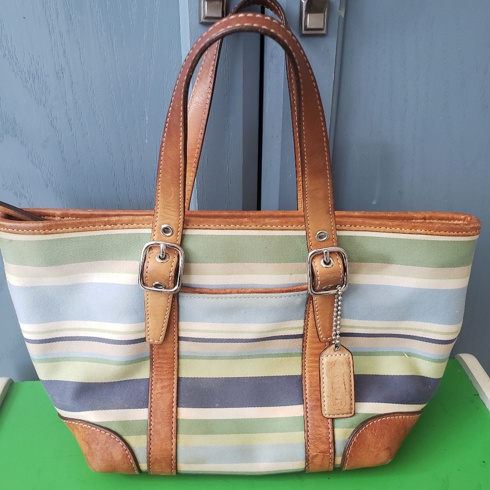 Rare edition used Coach handbag